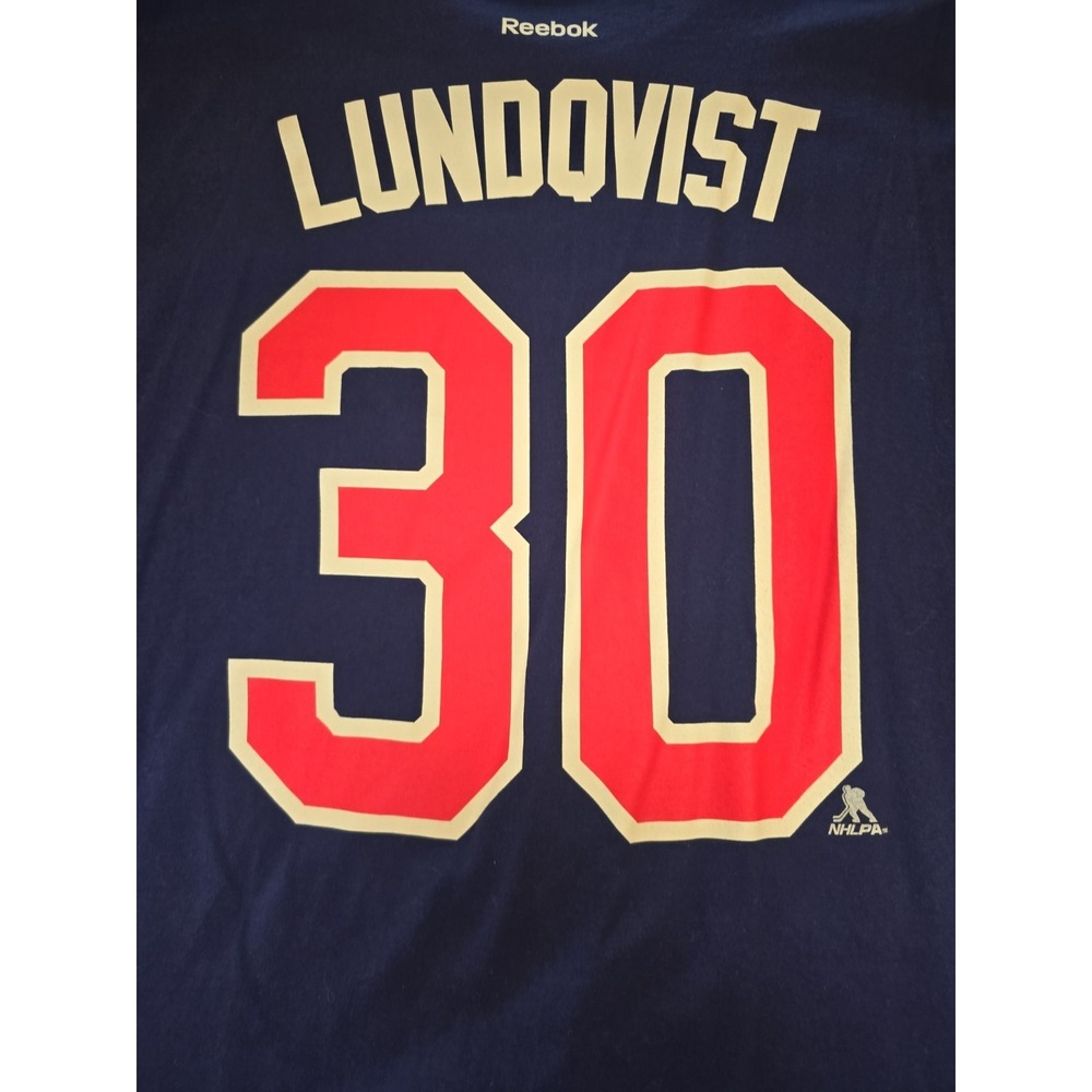 Henrik Lundqvist New York Rangers NHL Reebok Player T-Shirt Adult XL